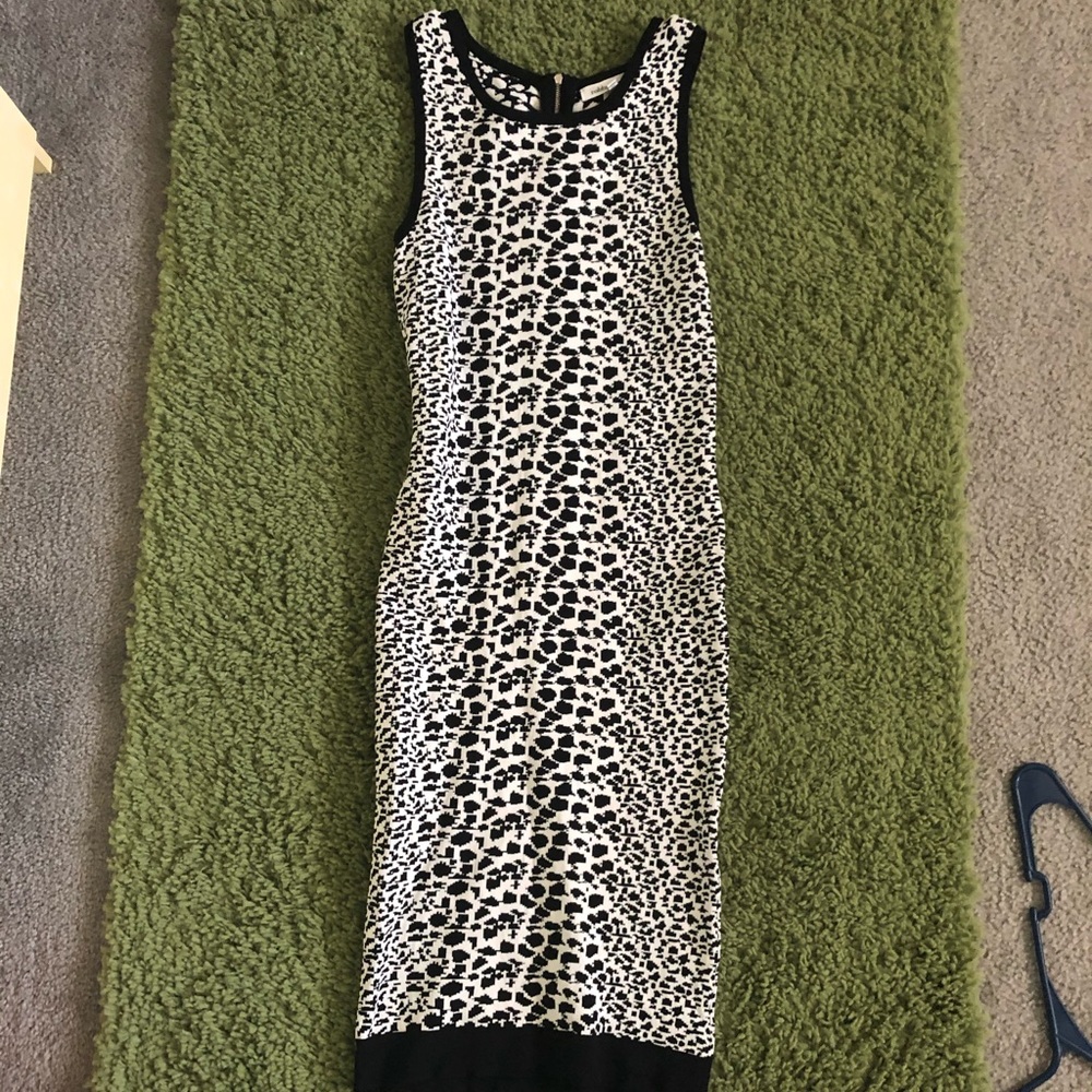 Black and White Print Dress
